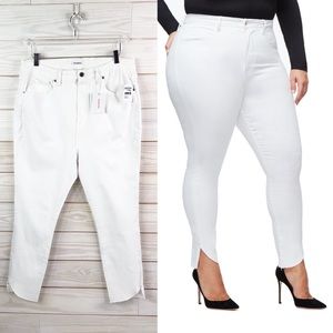 Good American Jeans Good Legs Cascade Hem 
Skinny